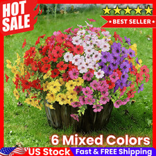 Artificial Flowers for Outdoors 12 Bundles Realistic Faux Plants UV Resistant...