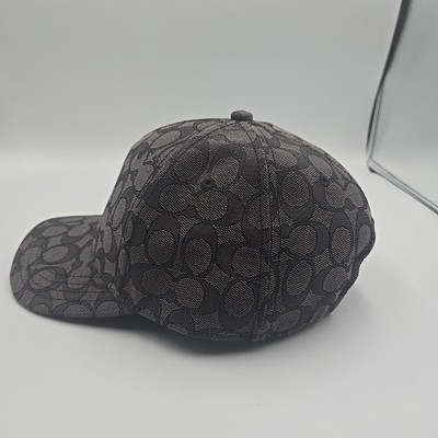 coach シグネチャーキャップ Unisex Signature Jacquard Baseball Coach Hat Size XS/S Charcoal