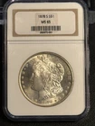 1878 S Morgan Silver Dollar NGC MS-65 RARE NGC HOLDER