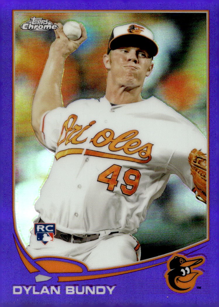 2013 Topps Chrome #125 Dylan Bundy Purple Refractors