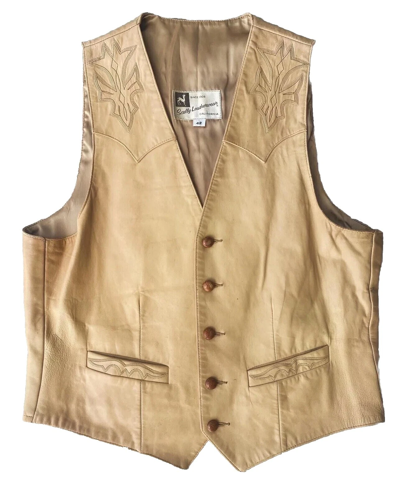 Regular Size 1980s Vintage Vests for Men