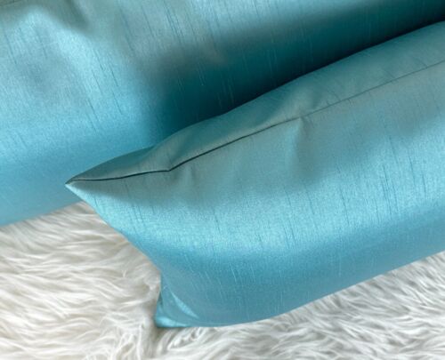 Aiking Home Solid Faux Silk Decorative Pillow Cover (Set of 2), multi-size/color - Picture 7 of 77
