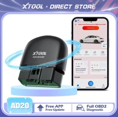 XTOOL Advancer AD20 Mini Bluetooth 5.0 OBD2 Scanner  Car Diagnostic Scan
