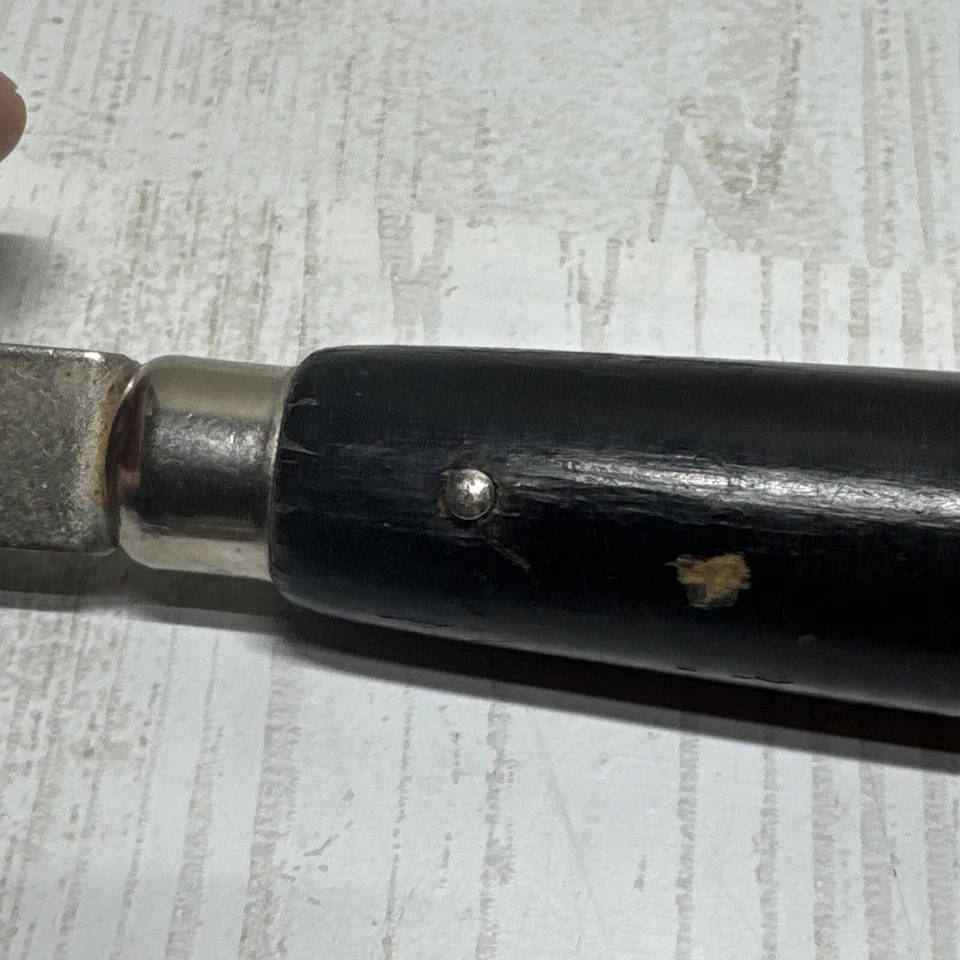 Vintage I.P. HYDE SOUTHBRIDGE MA Hand Held Wheel Cutter Black wood handle USA - Image 3 of 4