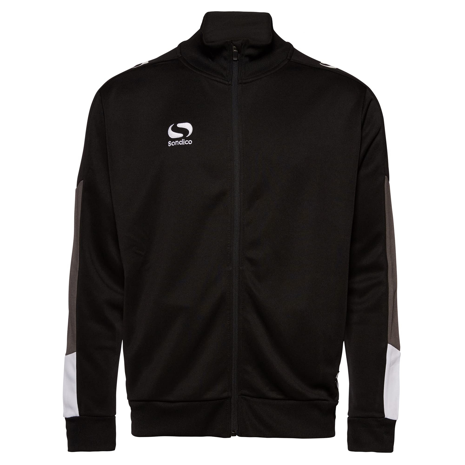 Clothing Sondico Venata Walk Out Jacket - Adult [Small] [Black/Ch Clothing NUOVO