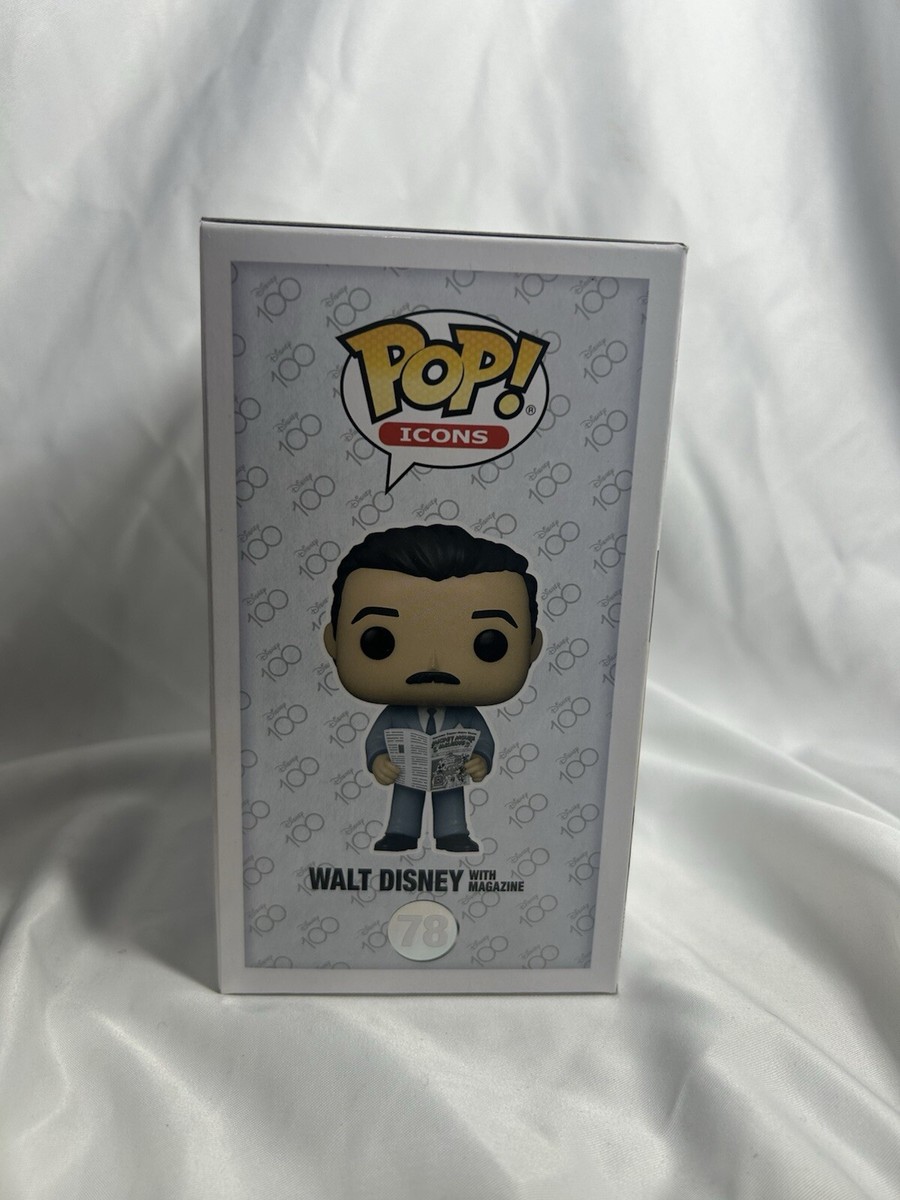 Funko POP! Icons Disney 100 Walt Disney with Magazine #78