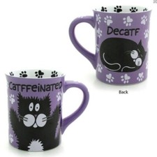 TCA Our Name is Mud 16oz Dolomite Cat-ffeinated Coffee Mug Ceramic NIB 4026111 T