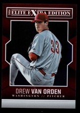 DREW VAN ORDEN NATIONALS #32 MINT RED ROOKIE CARD RC SP 2014 ELITE EXTRA EDITION