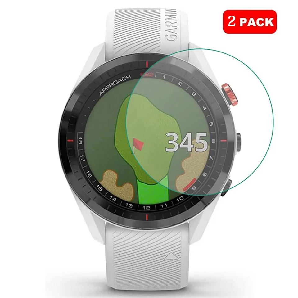 MOBONOVA 2 x For Garmin Approach S62 Tempered Glass Screen Protector Cover Film