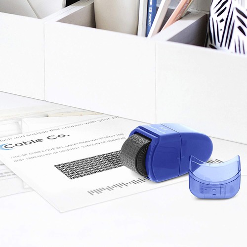 Guard Your ID Roller Identity Security Stamp Roller Blue IS-520CM - Bild 8 von 8