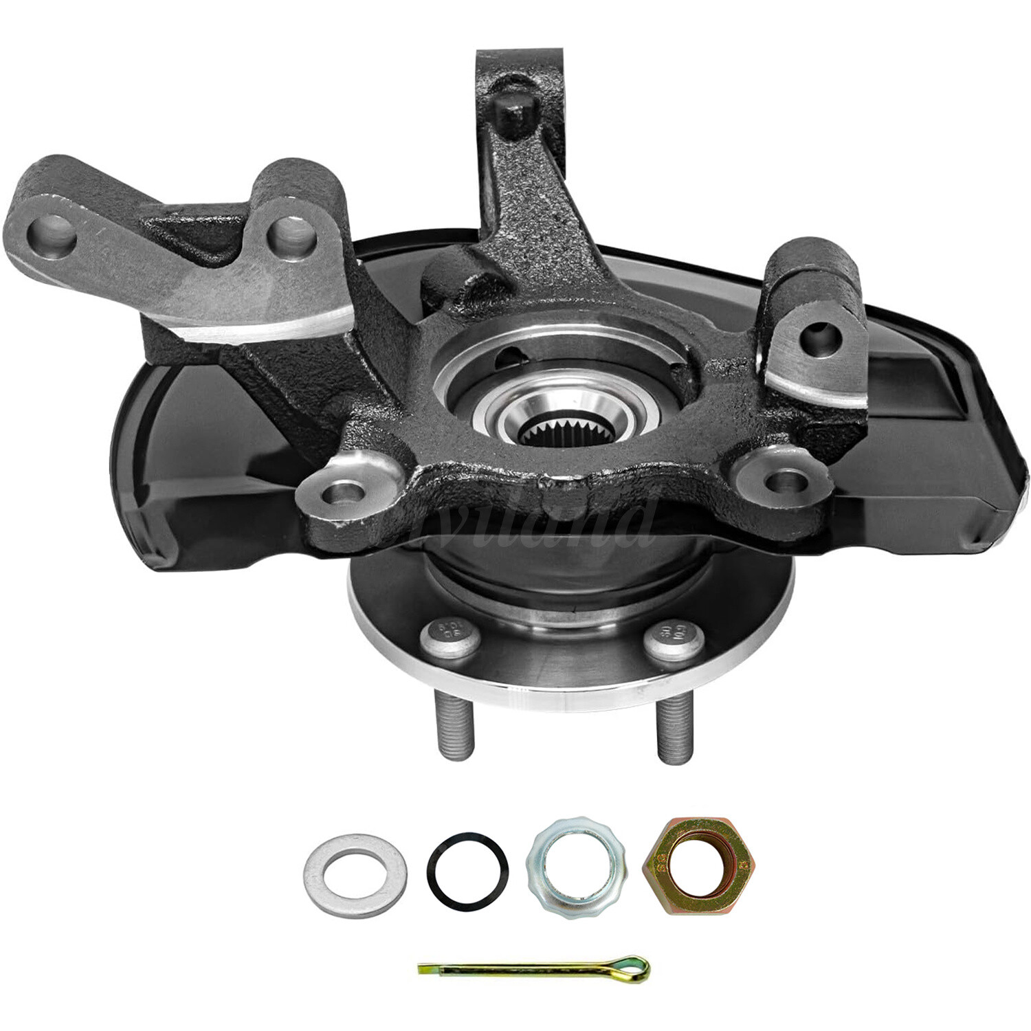 Front Pair Steering Knuckle+Wheel Hub Bearing for 2007-2017 Jeep Patriot Compass