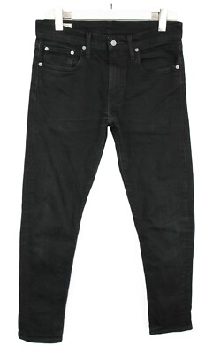 Levi's 512 Premium Big E Jeans Herren W31 L29 Slim Tapered Denim Schwarz