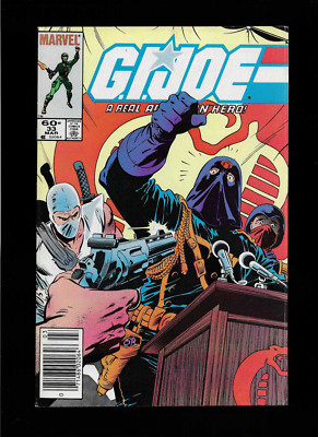 G.I. Joe #33 (1985) NEWSSTAND DESTRO UNMASKED BILLY REVEALED 1ST APP BONGO