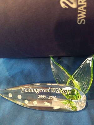 SWAROVSKI #0906929 2008-2010 SCS ENDANGERED WILDLIFE PLAQUE BRAND NIB RETIRED