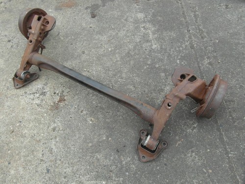 VAUXHALL ASTRA MK4 VAN REAR AXLE WITH DRUM BRAKES 1998-2006 4 STUD non ABS - Picture 5 of 12