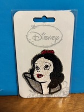 Disney Snow White Glitter Embroidered Iron On Patch 2.5" x 2"