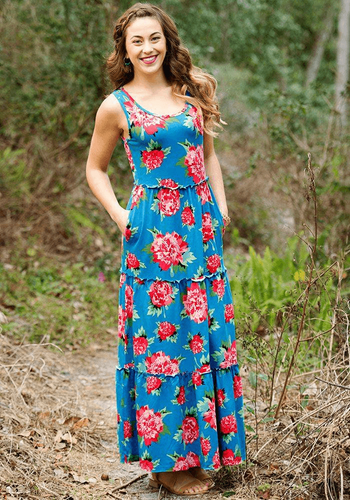 Matilda Jane No End Maxi Dress Floral Tiered Spring Summer Womens