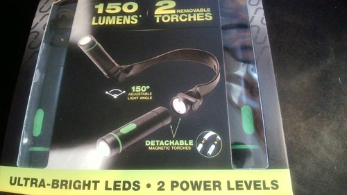 JML : NECK BRITE - WEARABLE NECK LIGHT. 150 LUMENS. 2 REMOVABLE TORCHES. 2 MODES - Picture 5 of 6