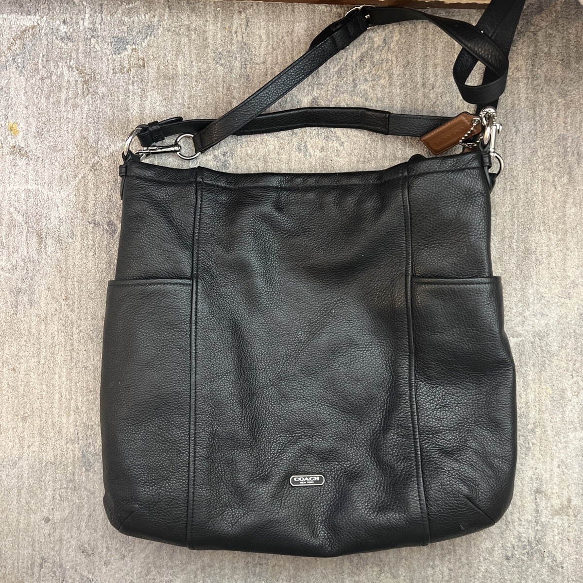 Coach Leather Crossbody Hobo Bag Black No D1421-F31323 | eBay