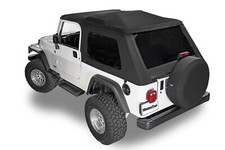 Fastback Soft Top For 04-06 Jeep Wrangler Lj Unlimited No Doorskins Tinted Glass