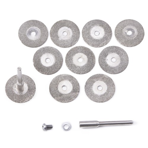 10 Stck. 16-60 mm Diamant Schneidrad rotierende Klinge beschichtet Trennscheibe Schaft 1/8" - Bild 42 von 116