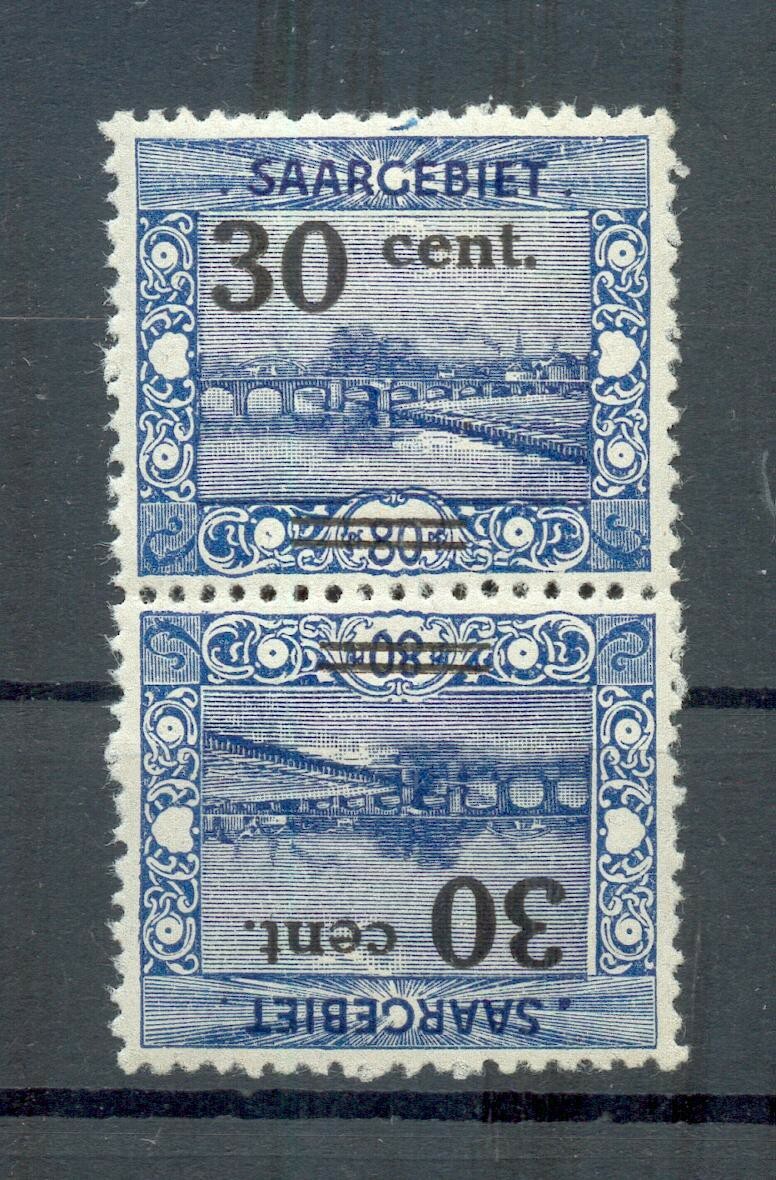 Saar 76 KdrIV KEHRDRUCK** MNH POSTFRESH 30EUR