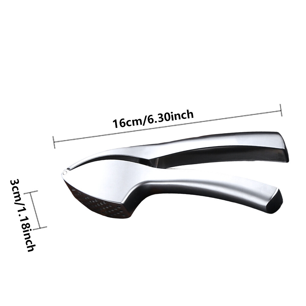 Garlic Press Easy To Clean Mincer Professional Restaurant Zinc Alloy