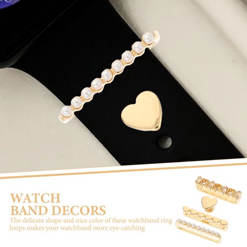 4 Stck. Dekoratives Armband Uhr Druckknopf Nägel Dekorativer Ring Charm - Bild 10 von 12