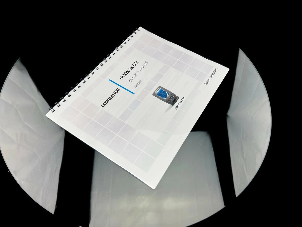 Lowrance HOOK-3x DSI Operators Manual User Guide Instructions | EBay