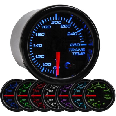 2 INCH ENGINE TRANS-MISSION OIL COOLER TEMP-ERATURE GAUGE METER SENDING UNIT KIT