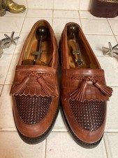 Allen Edmonds made in USA Cody Tassel Kiltie Loafers Size 8.5 D Medium Brown