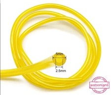 2.5mm id x 5mm od x 300mm Fuel Pipe Fits Most Strimmers, Chainsaws etc (Yellow)