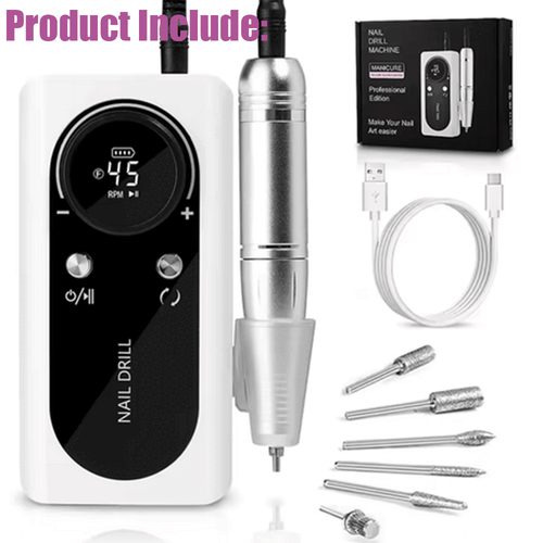 Pro 45000RPM Electric Nail Drill Machine Manicure Pedicure Set Polishing File - Picture 13 of 15