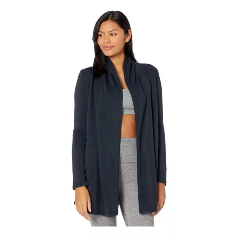 manduka meditation open front yoga jacket