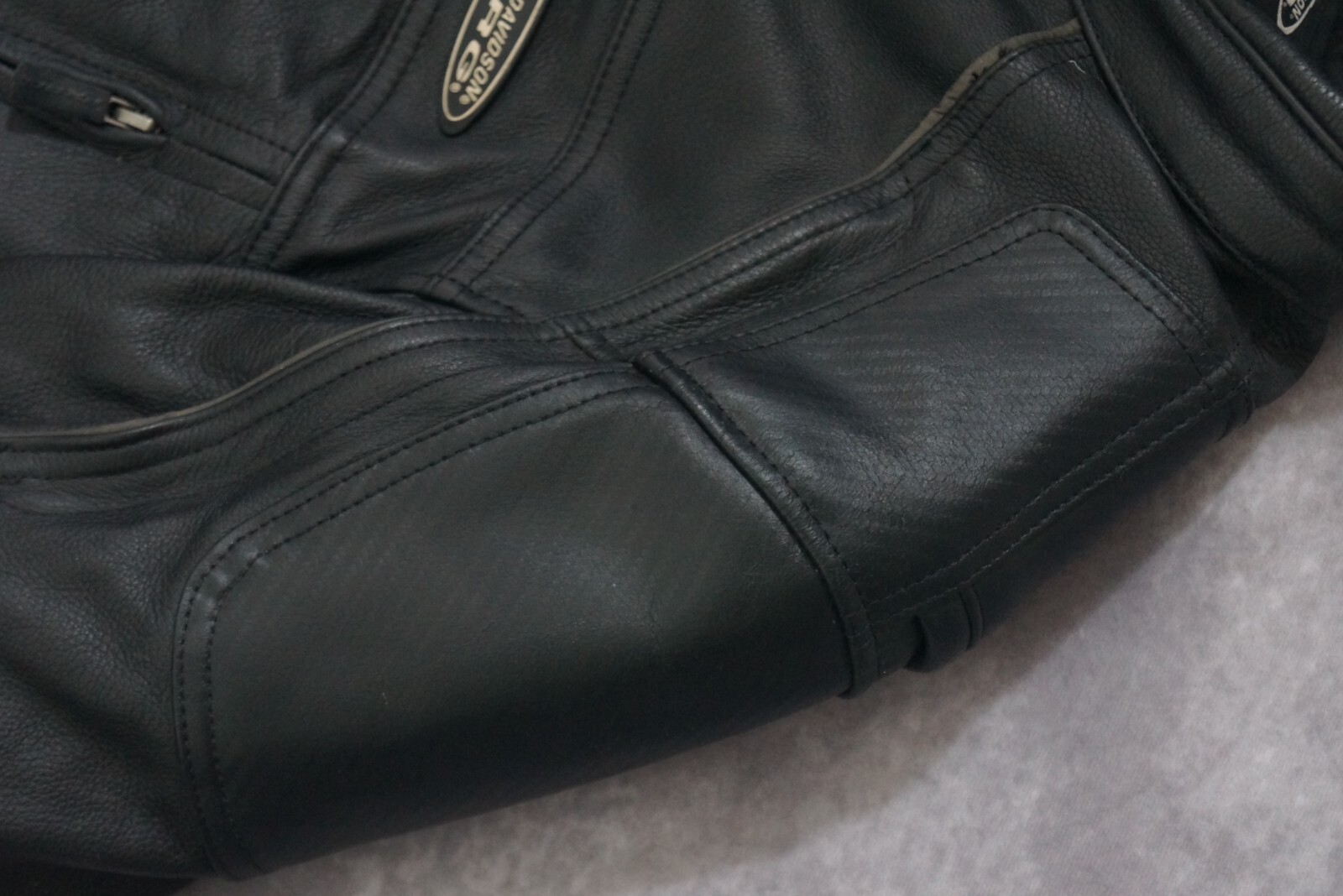 Harley Davidson Men's FXRG Black Leather Jacket Pockets Armor M 3in1 98040-12VM image 9