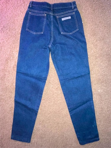 VTG 80 90S GIRLS NEW WAVE 12 23 X 28 JORDACHE DENIM RETRO ROLLERSKATE JEANS PANT - Picture 6 of 6
