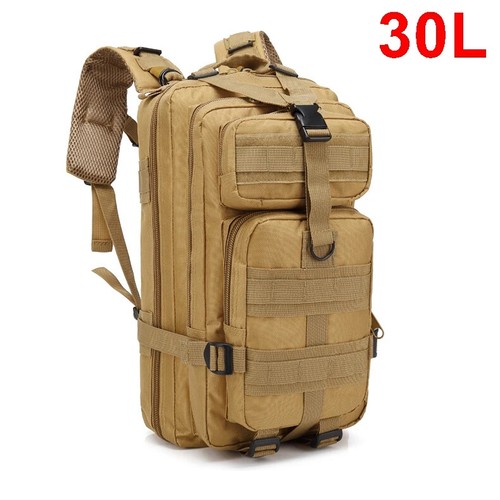 Mochila táctica 30/45L - Bolsa Molle de asalto al aire libre para senderismo, viajes, supervivencia - Imagen 11 de 16