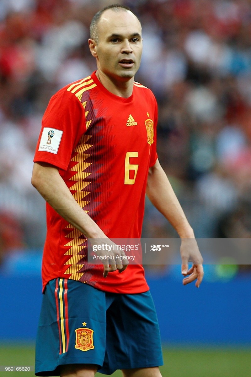 SPAIN jersey 2018 #6 A. INIESTA World Cup vs Russia | eBay