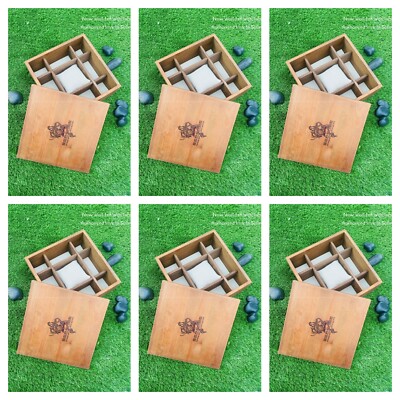 Invicta Collectables Sea Base Wooden Limited Ed Watch Box Mega Deal Lot of 6pcs