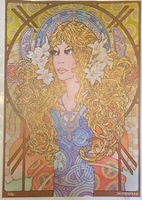 Jim Fitzpatrick - Aille The Fair (Wife Of Meargach Of The Green Spears) Print 76