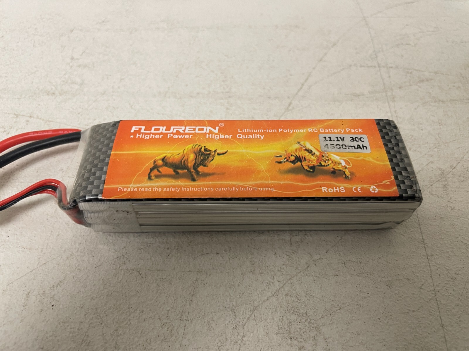 Battery FLOUREON 11.1V 30C 4500 mAH LIPO Vintage Unused