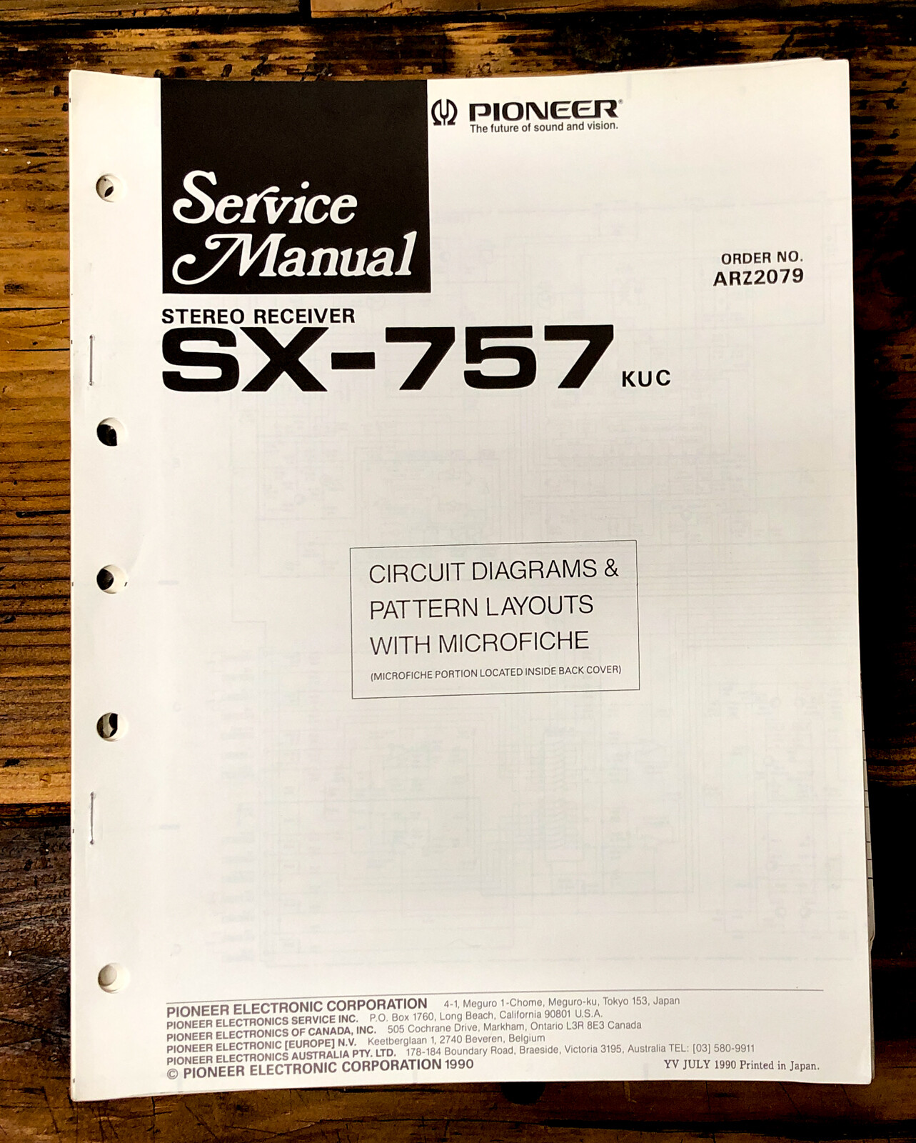 Pioneer SX-757 Receiver Service Manual *Original*