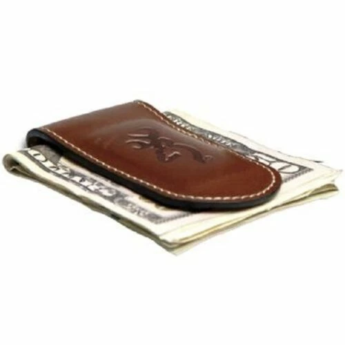 Portainsignias y identificación de cuero para hombre Browning