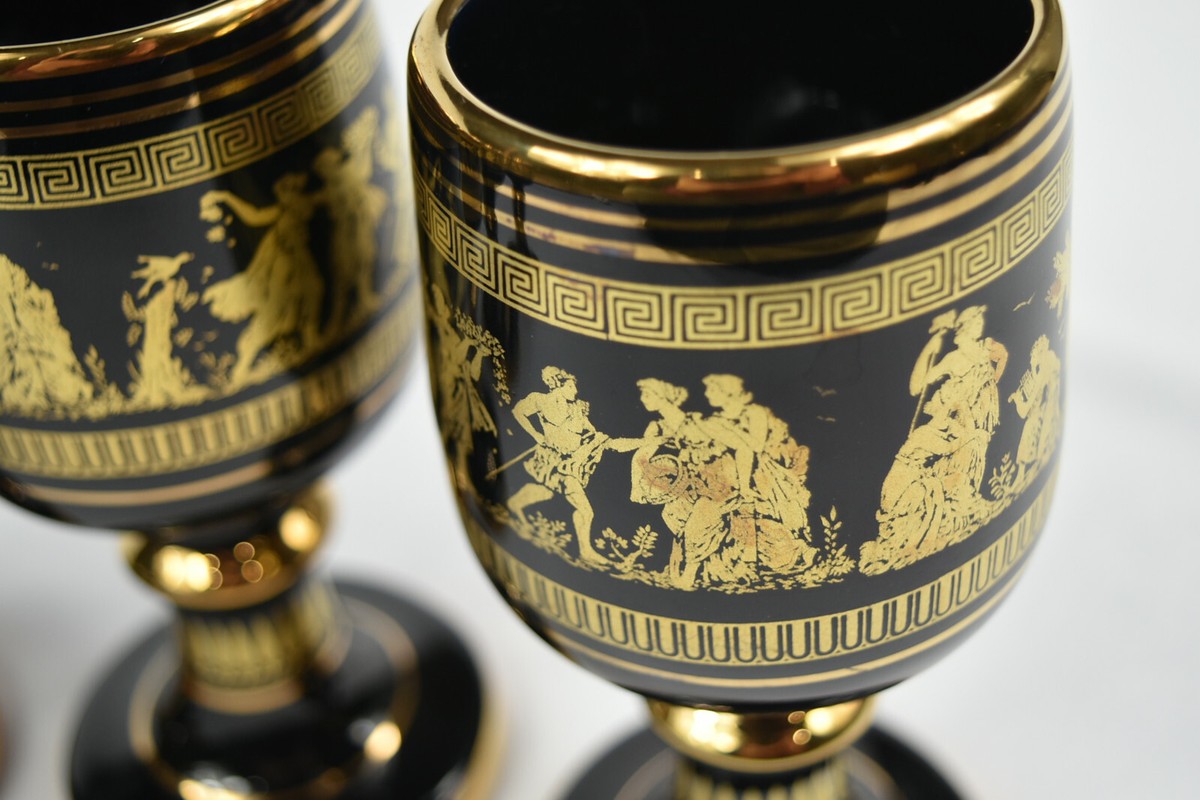ミッチ　Xodas Goblet 24K Gold Fume Foot Amazon.com | Gold Chalice Vintage Golden Goblet, 4 Inches
