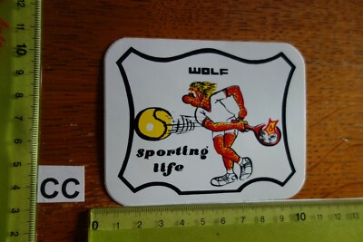 Alter Aufkleber Sport Mode Kleidung Schuhe WOLF sportin life Tennis