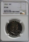 1963 Proof Franklin Half Dollar, NGC PF66, nicely frosted/toned example!