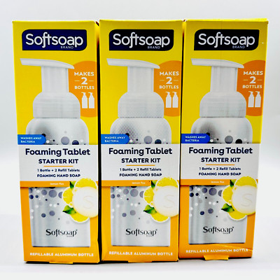 Softsoap Foaming Tablet Concentrated Refills Lemon Fizz Scent 3PACKx2Ct