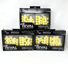  3 Hasbro Nerf Rival 40-Round Refill 2X Battle Cases - New - 120 Total Rounds 