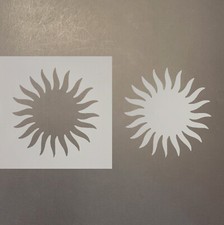 Sun 2 Plastic Mylar Stencil Airbrush Painting Art Supplies