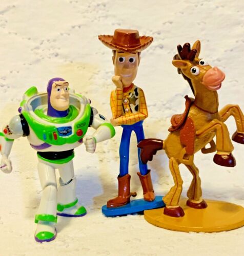 Lot of 3 Disney Pixar Toy Story Figurines, Andy, Buzz Lightyear & Bullseye - Picture 1 of 5
